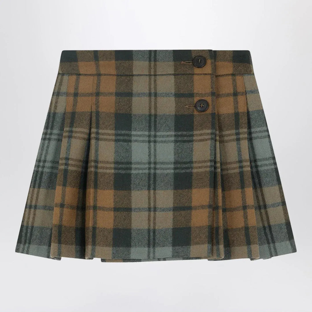 Bonpoint - Talissa kilt skirt in wool with check pattern Brand Skirts 10