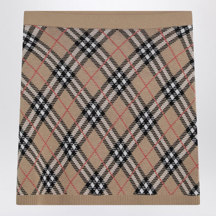 Skirts Burberry - Wool and mohair blend check mini skirt Brand