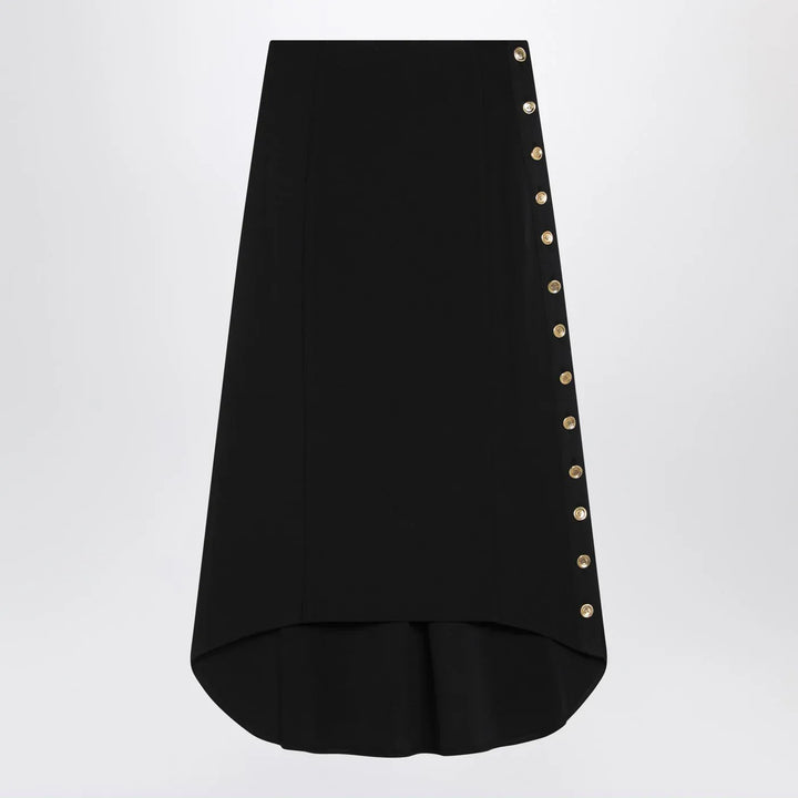 Givenchy - Black Milan stitch skirt with buttons Brand Skirts S