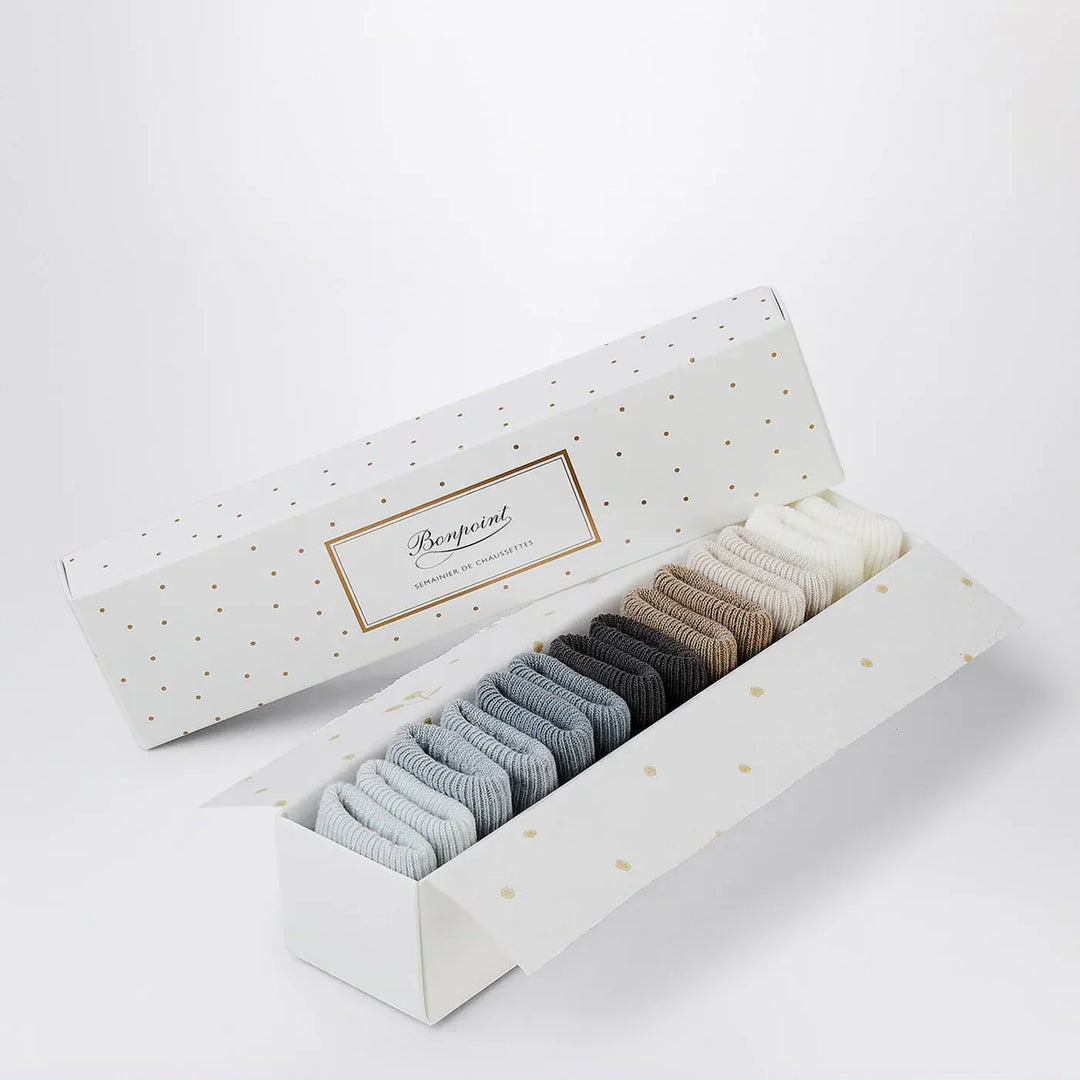 Bonpoint - Sock set Day of the Week Blue North Brand Socks T1