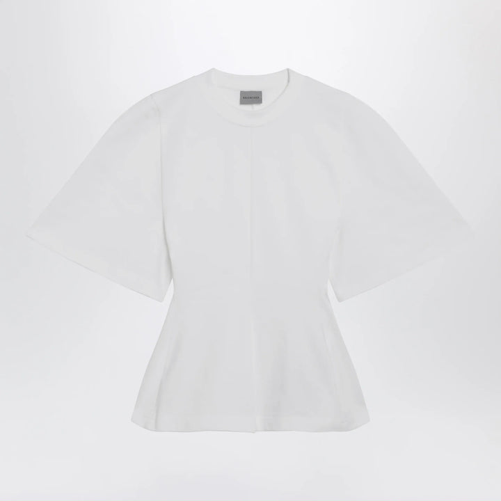 Balenciaga - Shaped T-shirt in heavy cotton jersey in white Brand T-Shirt S