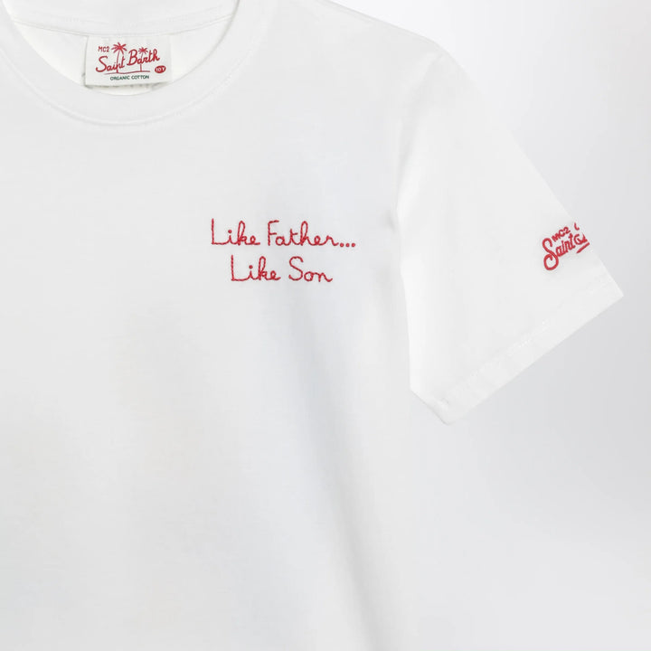 MC2 Saint Barth - White T-shirt with The Simpsons Homer and Bart print Brand T-Shirt