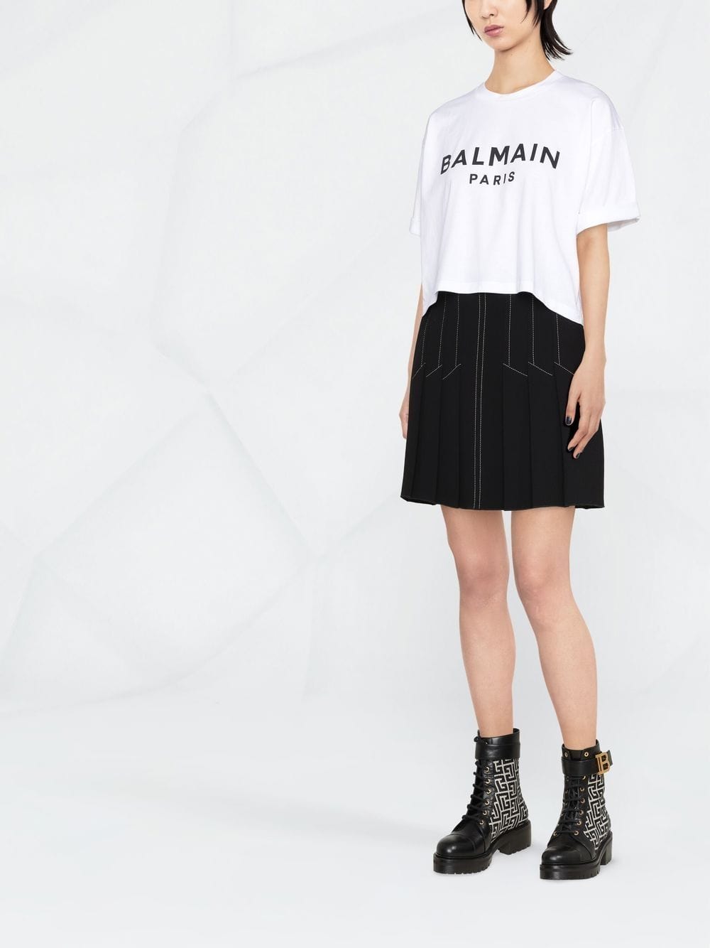 Balmain Topwear M Balmain Cotton Jersey Balmain White Cotton Jersey Brand