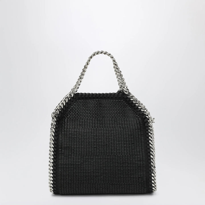 Stella McCartney - Falabella micro tote bag in black crystal mesh Brand Tote Bag U