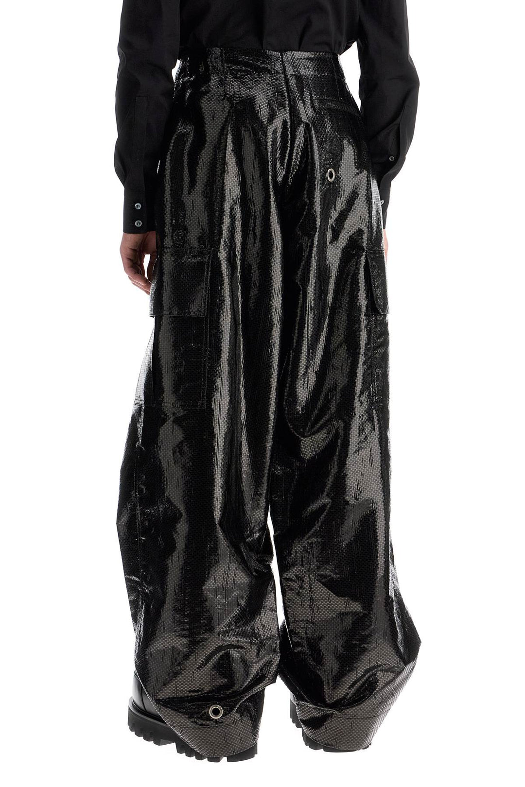 Alexander Mcqueen Trousers 48 Alexander Mcqueen cargo canvas tarred trousers in Alexander Mcqueen cargo canvas tarred trousers in Brand