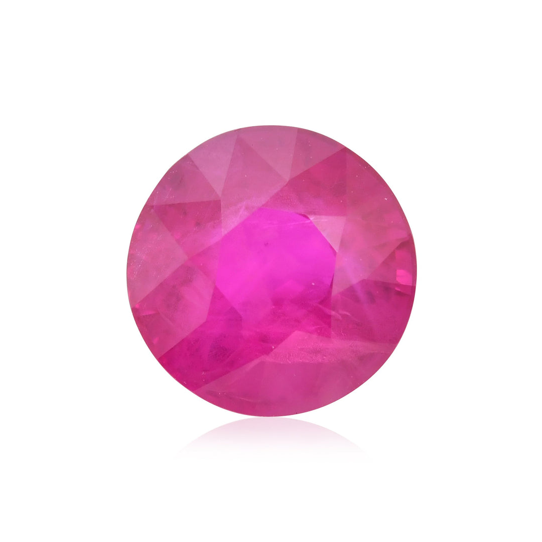 3.00 Carat Red BURMESE Round Ruby CD