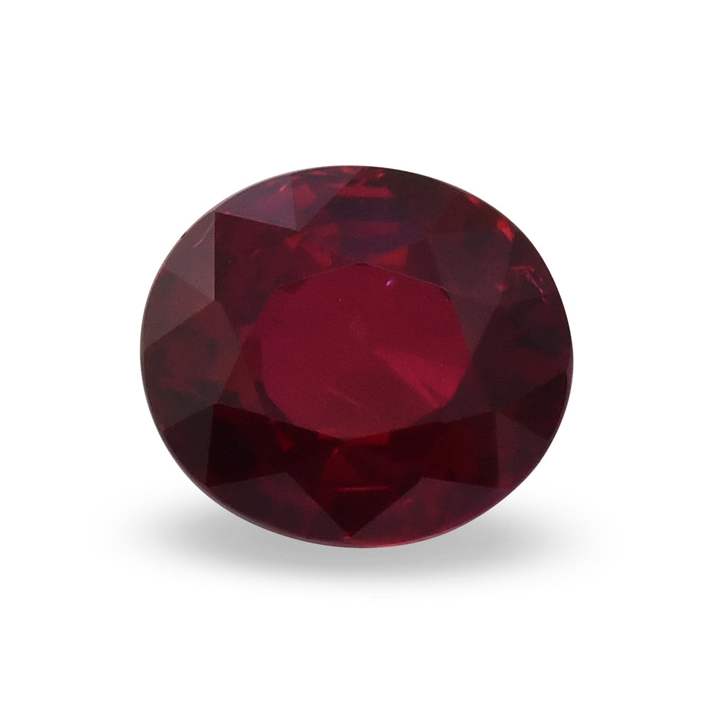 4.04 Carat Red MOZAMBIQUE Oval Ruby GRS