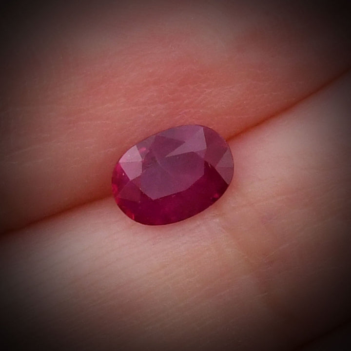 1.14 Carat Red  Oval Ruby