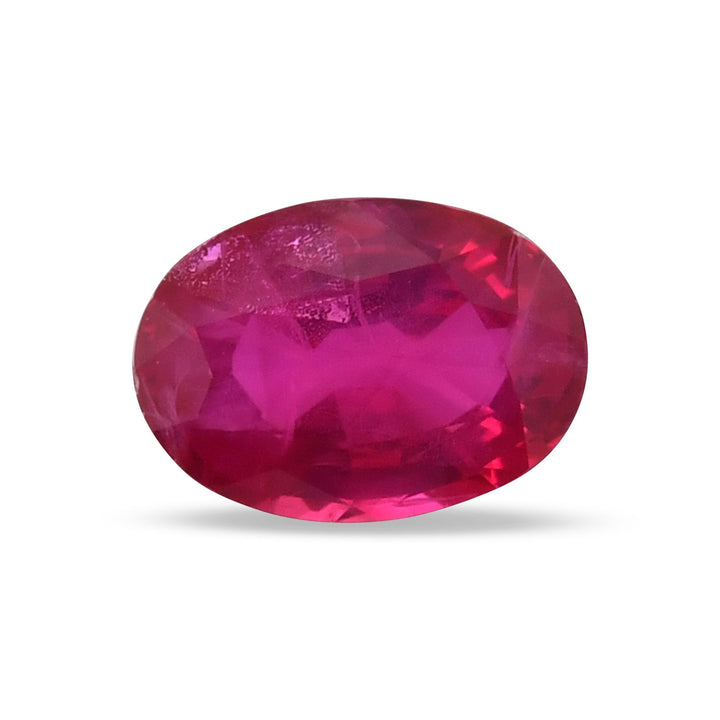 1.36 Carat Red  Oval Ruby