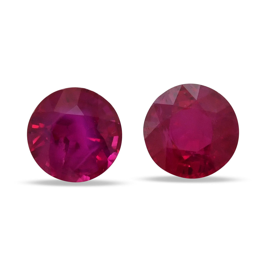 2.33 Carat Red  Round Ruby