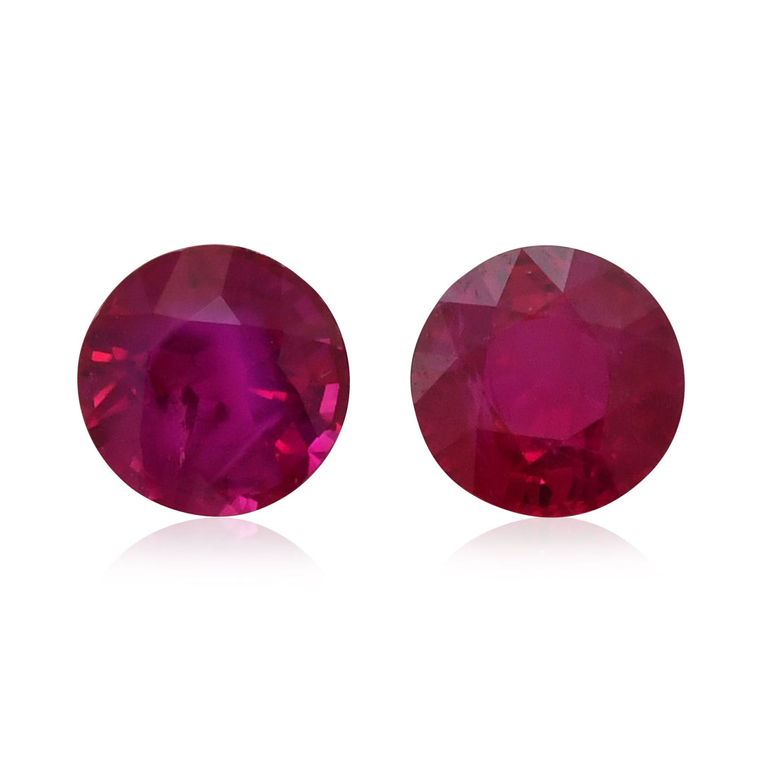 2.33 Carat Red  Round Ruby