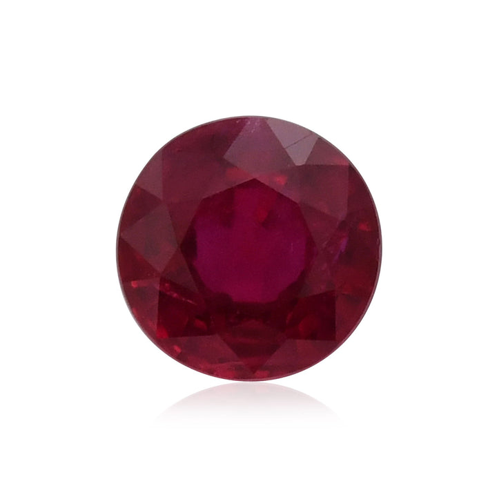 1.38 Carat Red  Round Ruby
