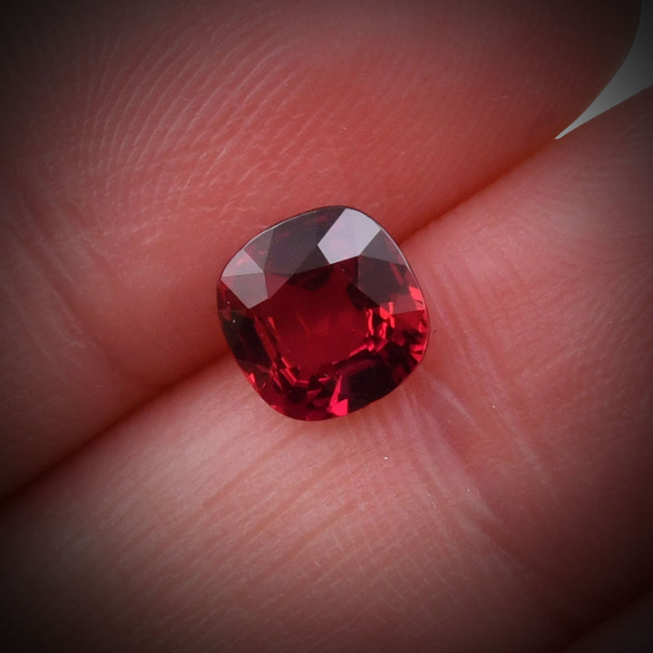 1.49 Carat Red MOZAMBIQUE Cushion Ruby CD