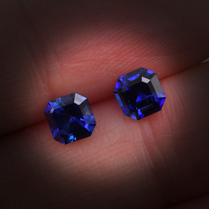 1.87 Carat Blue SRI LANKAN Sq. Emerald Sapphire