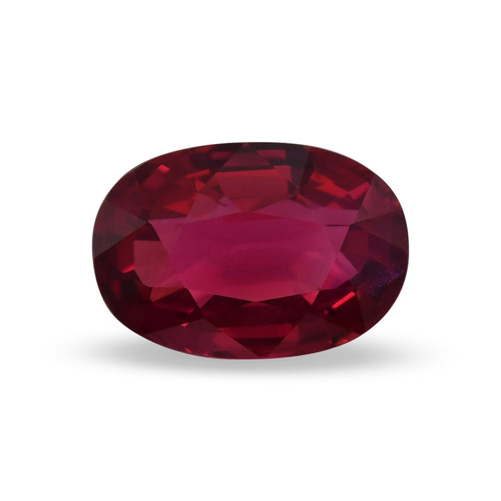 3.06 Carat Red MOZAMBIQUE Oval Ruby AGL No Heat