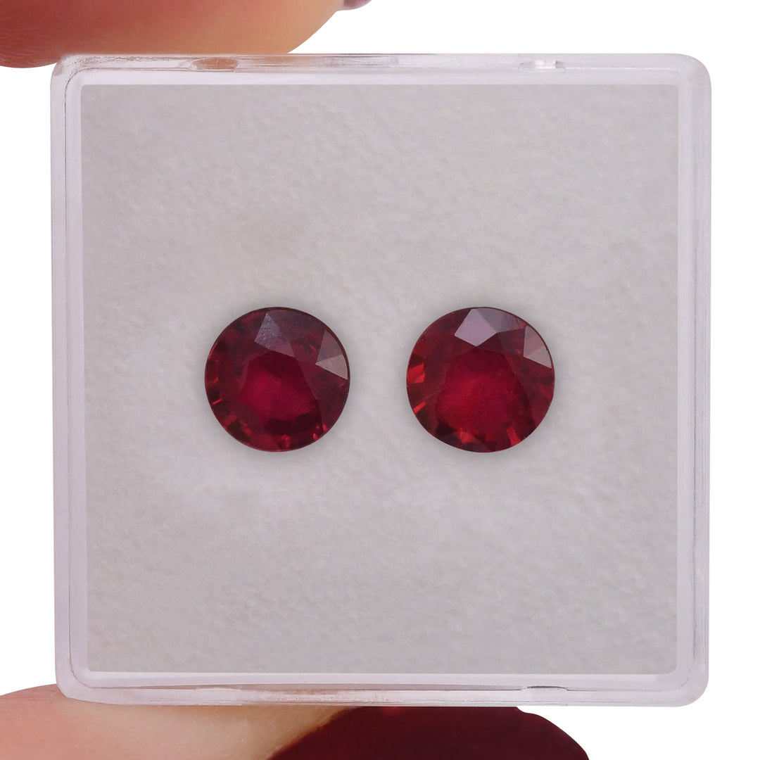 2.12 Carat Red MOZAMBICAN Round Ruby