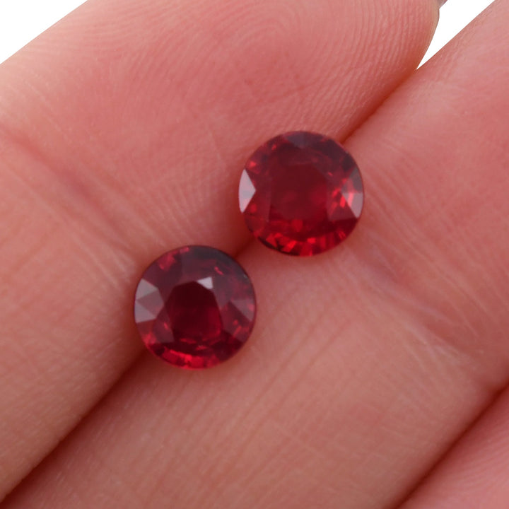 2.12 Carat Red MOZAMBICAN Round Ruby