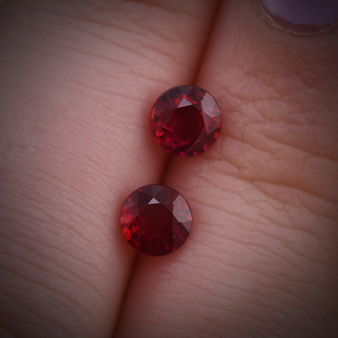 1.30 Carat Red MOZAMBICAN Round Ruby