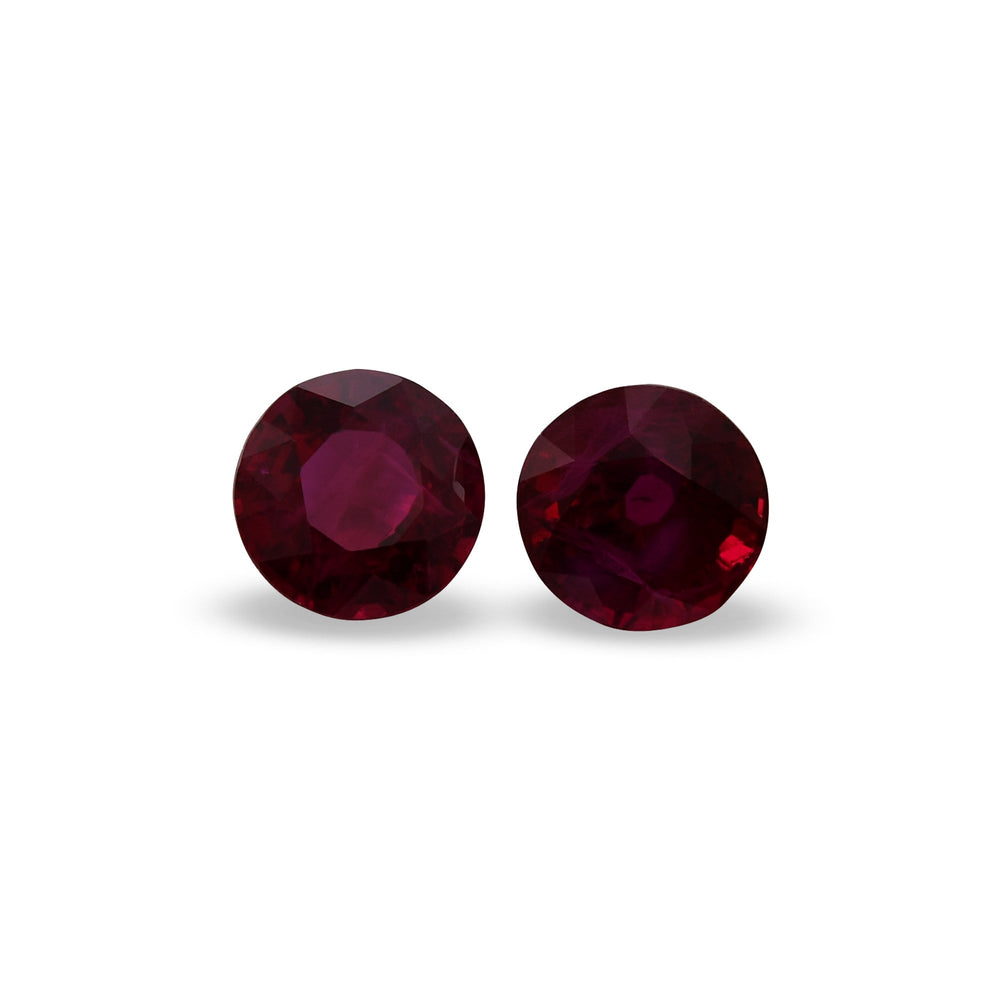 1.22 Carat Red MOZAMBICAN Round Ruby