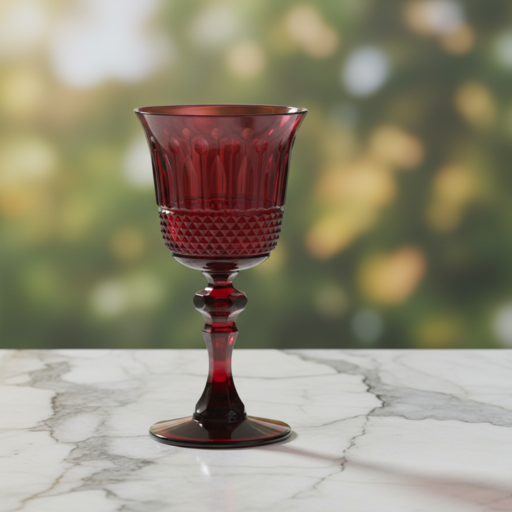 Ruby Goblet on Marble